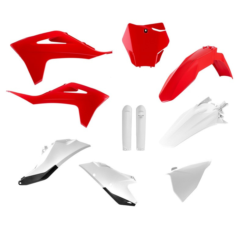 POLISPORT Plastic Kit - Red/White for GAS GAS EC 250, ECF 250, ECF 350, MCF 250, MCF 450 2021-2025 POLISPORT Plastic Kit - Red/White for GAS GAS EC 250, ECF 250, ECF 350, MCF 250, MCF 450 2021-2025