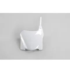Portanúmeros delantero UFO blanco HO04629-041 para HONDA CRF 250, CRF 450 de 2008 a 2009