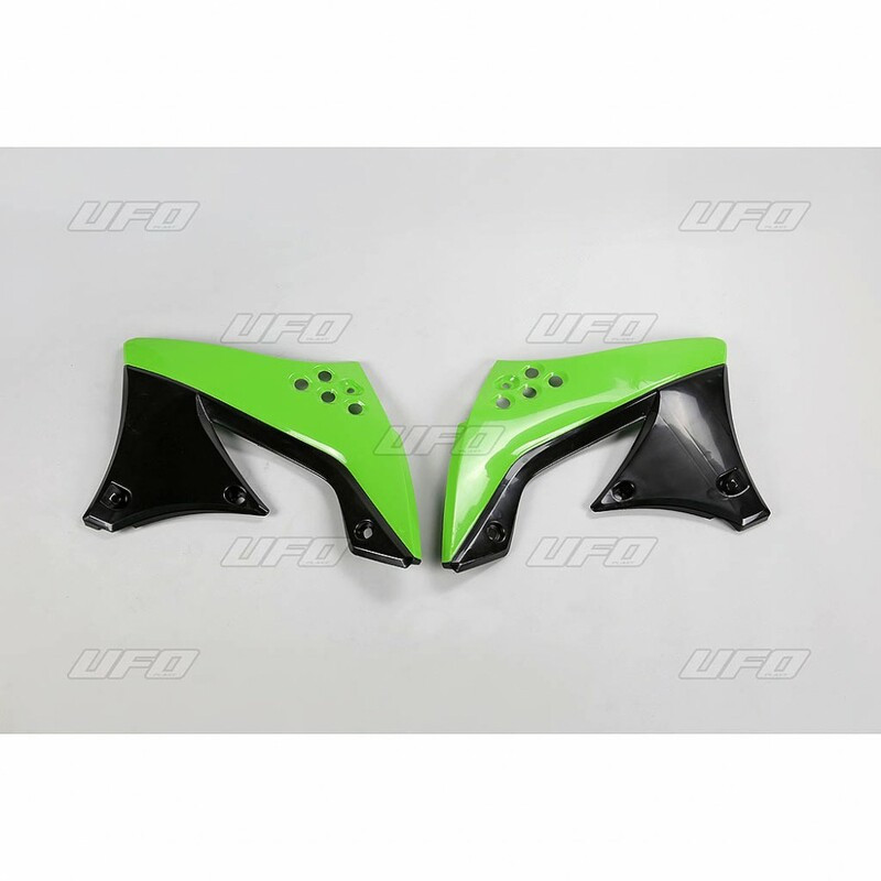 UFO Radiator Covers Black for KAWASAKI KXF 450 2009 UFO Radiator Covers Black for KAWASAKI KXF 450 2009
