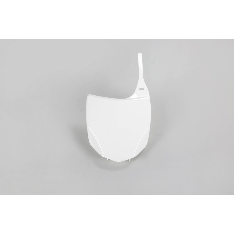 UFO Front Number Plate White for KAWASAKI KXF 450 2009-2012