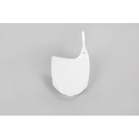 UFO Front Number Plate White for KAWASAKI KXF 450 2009-2012