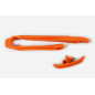 Kit patin de bras oscillant + patin de chaîne inférieur UFO orange pour KTM EXC 250, EXC 300, EXCF 250, EXCF 350, EXCF 450 Kit patin de bras oscillant + patin de chaîne inférieur UFO orange pour KTM EXC 250, EXC 300, EXCF 250, EXCF 350, EXCF 450