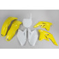 Kit plastique UFO couleur origine jaune/blanc (2009) pour SUZUKI RMZ 250 de 2007 à 2009
