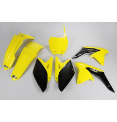 Kit plastique UFO couleur origine jaune/noir pour SUZUKI RMZ 250 de 2010