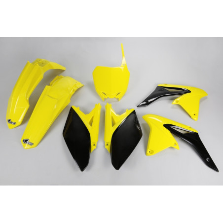 UFO Plastik-Kit OEM-Farbe Gelb/Schwarz für SUZUKI RMZ 250 2010