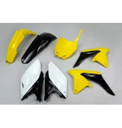 UFO Plastic Kit OEM Color Yellow/Black/White for SUZUKI RMZ 250 2013