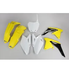 UFO Plastic Kit OEM Color Yellow/Black/White for SUZUKI RMZ 450 2011-2017