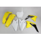 UFO Plastic Kit OEM Color Yellow/Black/White for SUZUKI RMZ 450 2011-2017 UFO Plastic Kit OEM Color Yellow/Black/White for SUZUKI RMZ 450 2011-2017