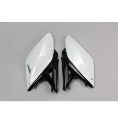 Paneles laterales traseros UFO blanco / negro para SUZUKI RMZ 250 de 2010 a 2018