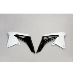 Ouïes de radiateur UFO blanc/noir pour SUZUKI RMZ 450 de 2009 à 2017