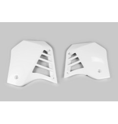 Plásticos laterales de radiador UFO blanco para YAMAHA YZ 125 de 1986 a 1988