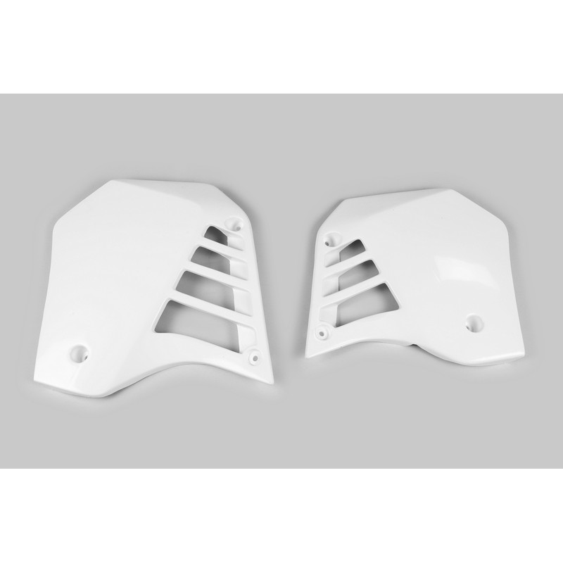 Plásticos laterales de radiador UFO blanco para YAMAHA YZ 125 de 1986 a 1988