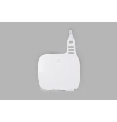 Portanúmeros delantero UFO blanco YA02805-046 para YAMAHA WR 250, YZ 125, YZ 250, YZ 490 de 1986 a 1991