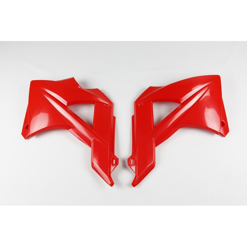 Ouïes de radiateur UFO rouge pour GAS GAS EC 125, EC 200, EC 250, EC 300, ECF 250 de 2001 à 2020