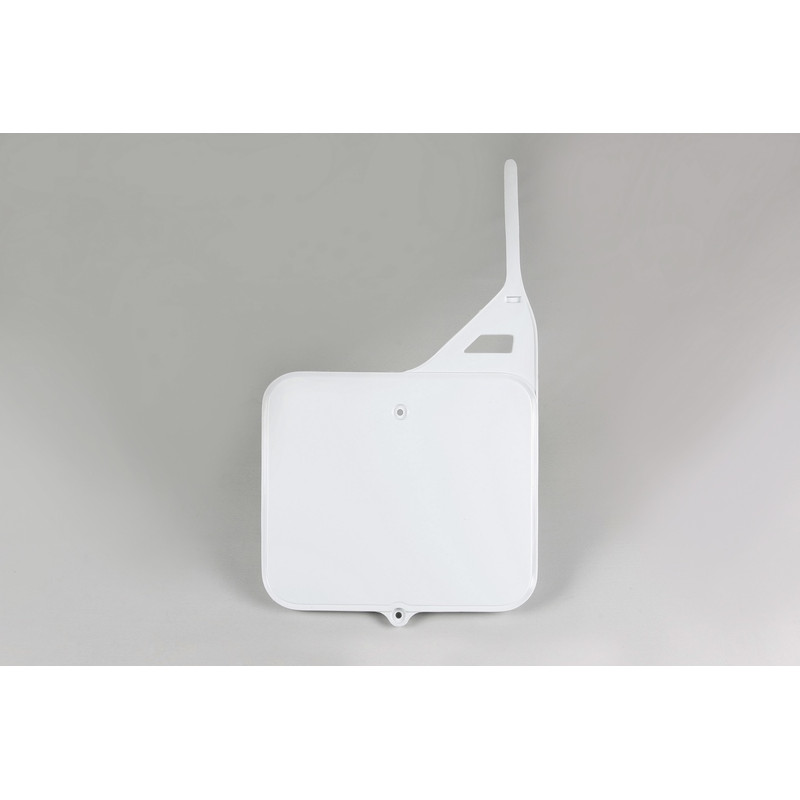 Portanúmeros delantero UFO blanco para TM RACING EN 80, GS 125, GS 250, MX 125, MX 250 de 1986 a 2003 Portanúmeros delantero UFO blanco para TM RACING EN 80, GS 125, GS 250, MX 125, MX 250 de 1986 a 2003