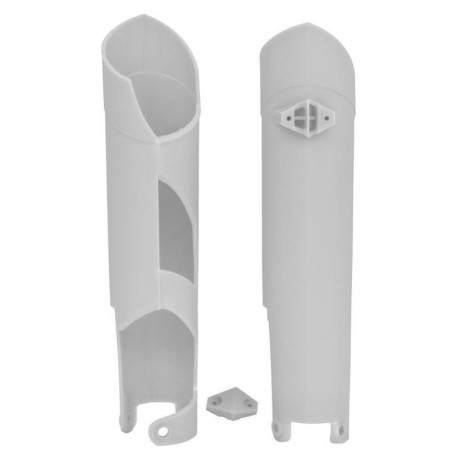 Protections de fourche RACETECH - blanc pour GAS GAS EC 250, EC 300, HUSQVARNA FE 250, FE 350 et HUSABERG FE 501, TE 125