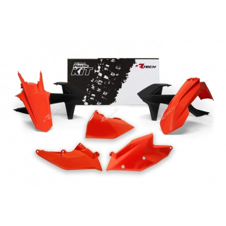 RACETECH Plastik-Kit Originalfarbe (2017) orange/schwarz für KTM EXC 250, EXC 300, EXCF 250, XCW 125, XCW 150 2017-2023