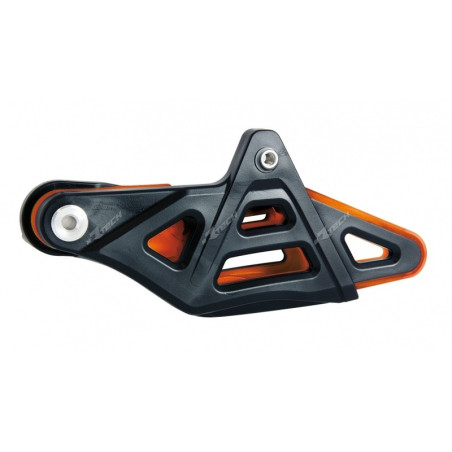 RACETECH Chain Guide OEM Color Black/Orange for KTM EXC 250, EXCF 350, HUSQVARNA FE 350, TC 85 and GAS GAS MC 300, MC 85
