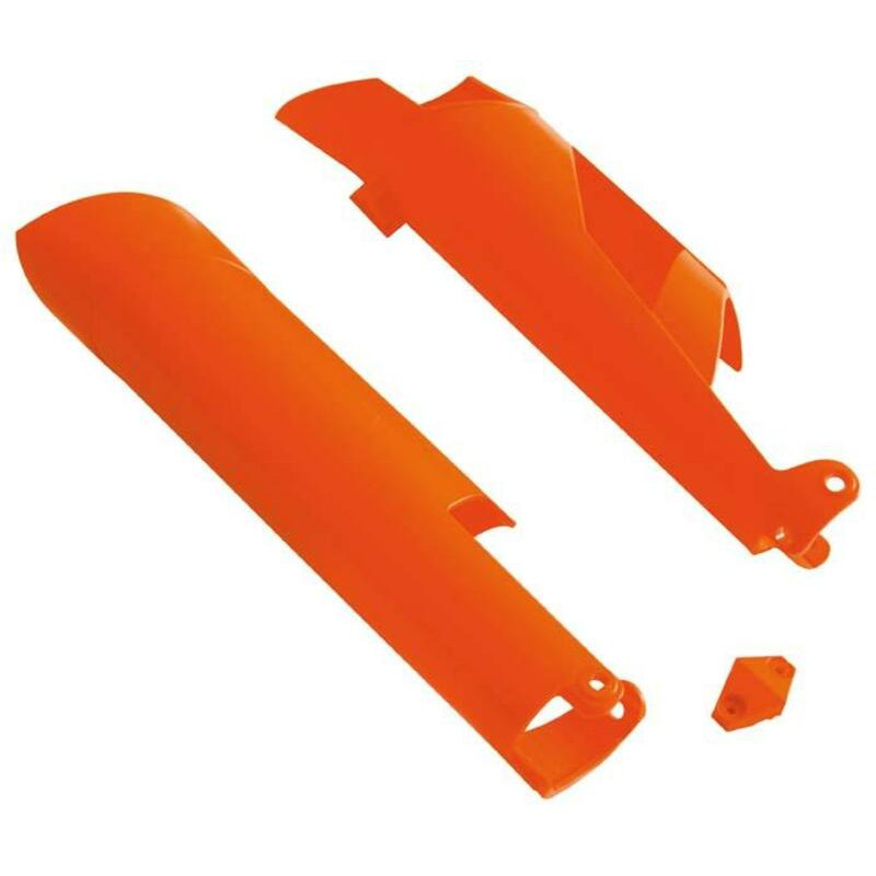 RACETECH Fork Guards - Orange for KTM SX 125, SX 250, HUSQVARNA FC 250, FC 350 and GAS GAS EC 250, EC 300 2007-2023
