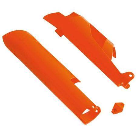 Protections de fourche RACETECH - orange pour KTM SX 125, SX 250, HUSQVARNA FC 250, FC 350 et GAS GAS EC 250, EC 300