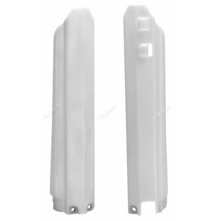RACETECH Fork Guards - White for YAMAHA WRF 250, WRF 400, YZ 125, YZ 250, YZF 250 1996-2004