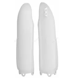 Protections de fourche RACETECH - blanc pour YAMAHA YZ 125, YZ 250, YZF 250, YZF 450 de 2008 à 2014