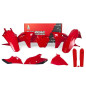 Kit de plástica RACETECH (7 pcs) - Rojo para GAS GAS EC 250, ECF 250, ECF 350, MCF 250, MCF 450 de 2021 a 2025