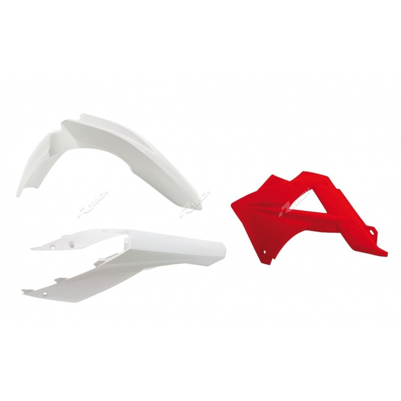 Kit plastique RACETECH couleur origine blanc/rouge pour GAS GAS EC 125, EC 200, EC 250, EC 300, ECF 250 de 2001 à 2019 Kit plastique RACETECH couleur origine blanc/rouge pour GAS GAS EC 125, EC 200, EC 250, EC 300, ECF 250 de 2001 à 2019