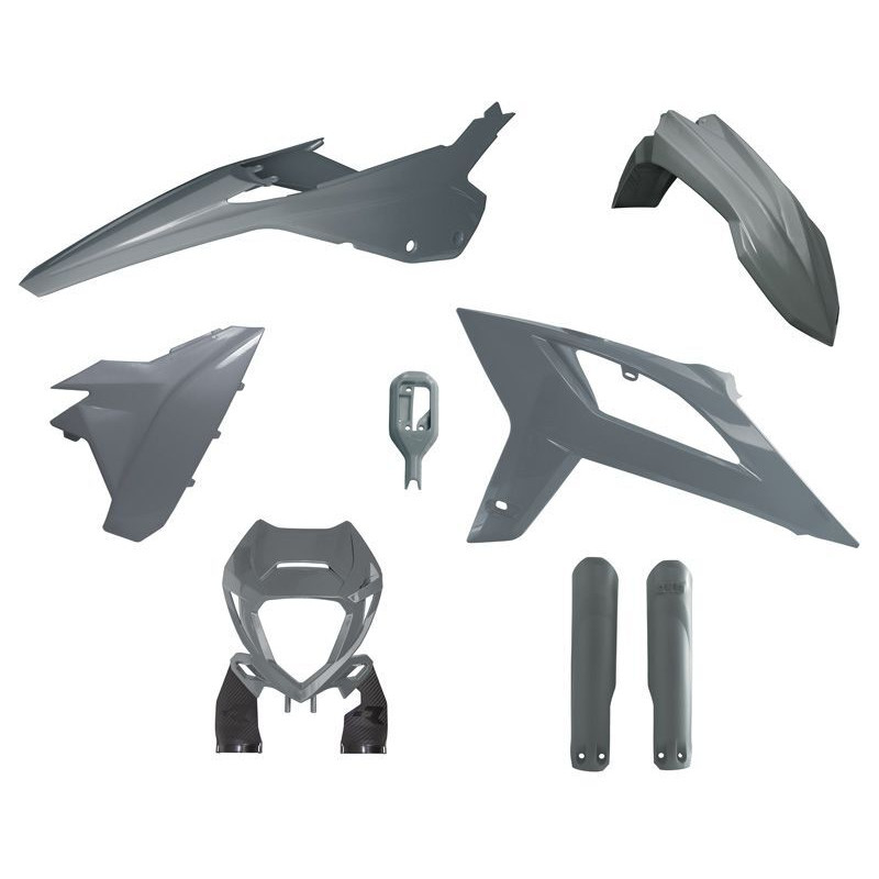 Kit de plástica RACETECH (6 pcs) para BETA RR 125, RR 200, RR 250, RR 300, RR 350 de 2020 a 2023