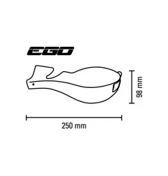 BARKBUSTERS EGO Handguard Two Point Mount Straight