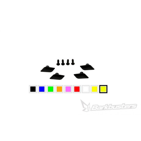 Kit de conexión de deflectores BARKBUSTERS Color amarillo Hiviz