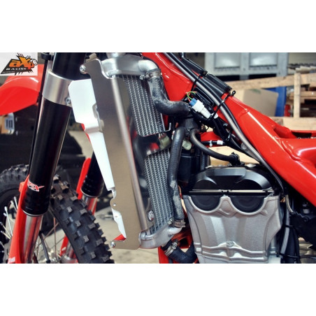 Protectores de radiador aluminio rojo AXP para BETA RR 350, RR 390, RR 430, RR 480 de 2015 a 2019