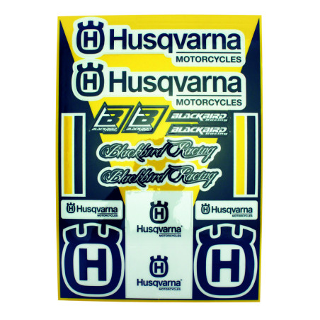 Kit Adhesivos Universal BLACKBIRD para HUSQVARNA CR 125, CR 250, TC 250, WR 125, WR 250 de 1975 a 2027