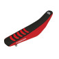 Housse de selle BLACKBIRD Double Grip 3 noir/rouge pour HONDA CRF 450 de 2005 à 2008