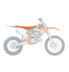 Housse de selle BLACKBIRD Pyramid orange pour KTM SX 85 de 2018 à 2024