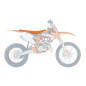 Housse de selle BLACKBIRD Pyramid orange pour KTM SX 85 de 2018 à 2024 Housse de selle BLACKBIRD Pyramid orange pour KTM SX 85 de 2018 à 2024