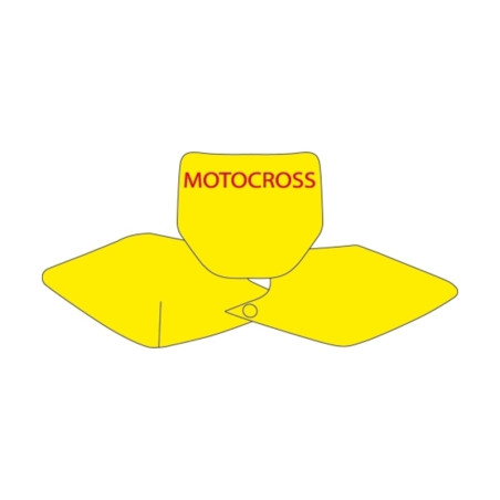 BLACKBIRD Plate Stickers para KAWASAKI KXF 250, KXF 450 de 2013 a 2016
