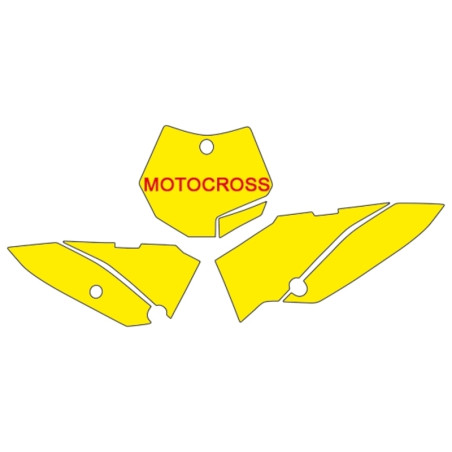 BLACKBIRD Plate Stickers Blue for KTM SX 65 2009-2015