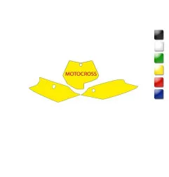 BLACKBIRD Plate Stickers Black para KTM SX 125, SX 150, SX 250, SXF 250, SXF 350 de 2011 a 2012