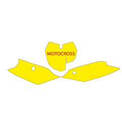 BLACKBIRD Plate Stickers White -F para KTM SX 125, SX 150, SX 250, SXF 250, SXF 350 de 2013 a 2015