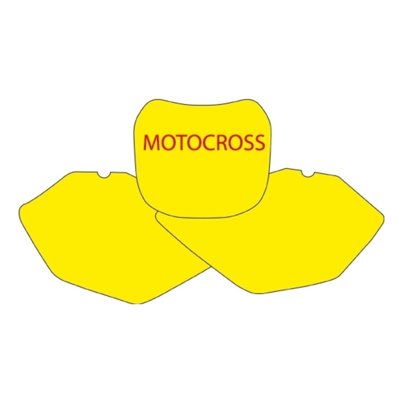 BLACKBIRD Plate Stickers blue para YAMAHA YZ 85 de 2002 a 2014