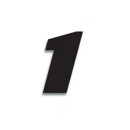 Numeros de carrera negro - Pack de 3 Uds BLACKBIRD PVC - 5049/20/