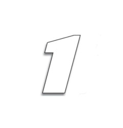 Numeros de carrera blanco - Pack de 3 uds BLACKBIRD PVC - 5049/10/