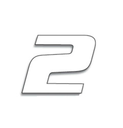 Numeros de carrera blanco - Pack de 3 uds BLACKBIRD PVC - 5049/10/