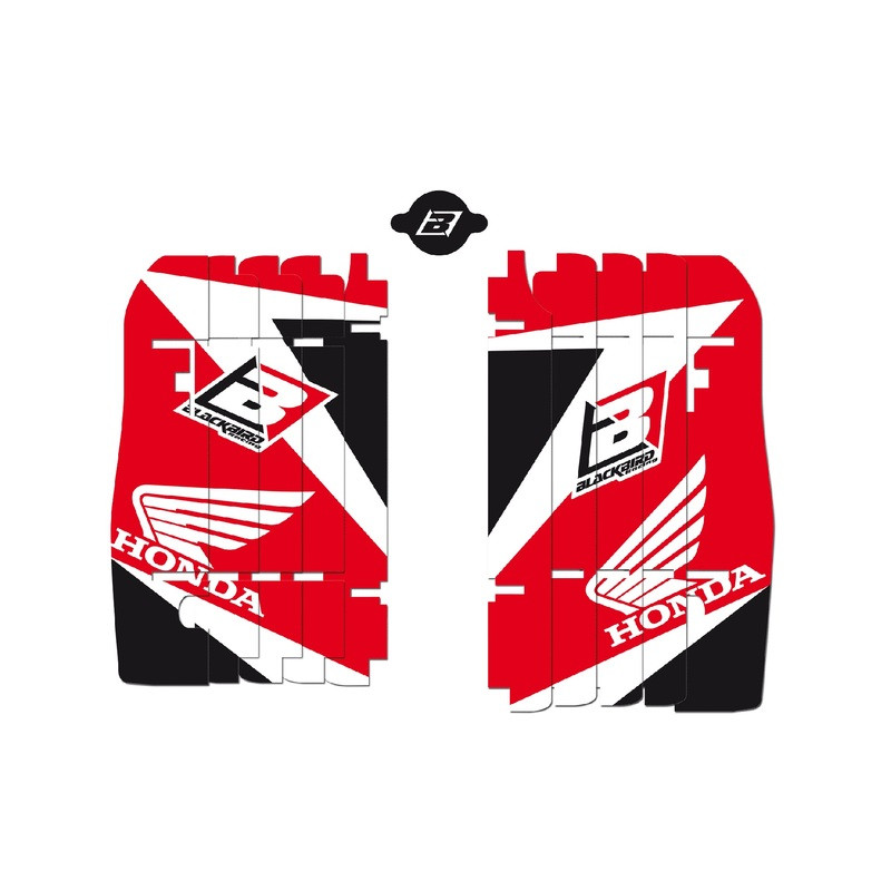 BLACKBIRD Radiator Louvers Graphic Kit Red para HONDA CRF 250 de 2010 a 2013