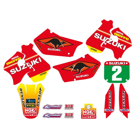 TECNOSEL Complet Set Team for SUZUKI RM 125, RM 250 1996-1998