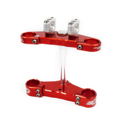 S3 Triple Clamp Ø39mm Red Pro Tech Fork para GAS GAS PAMPERA 125, TXT 125, TXT 250, TXT 280, TXT 300 de 2002 a 2023