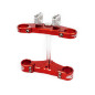 S3 Triple Clamp Ø39mm Red Pro Tech Fork para GAS GAS PAMPERA 125, TXT 125, TXT 250, TXT 280, TXT 300 de 2002 a 2023