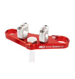 S3 Triple Clamp Ø39mm Red Pro Tech Fork para GAS GAS PAMPERA 125, TXT 125, TXT 250, TXT 280, TXT 300 de 2002 a 2023