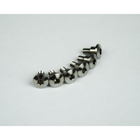 SCAR Titanschrauben Satz M6x14 à 6 Stk für YAMAHA YZ 125, YZ 250, YZ 250 X, YZF 250, YZF 450 2008-2027